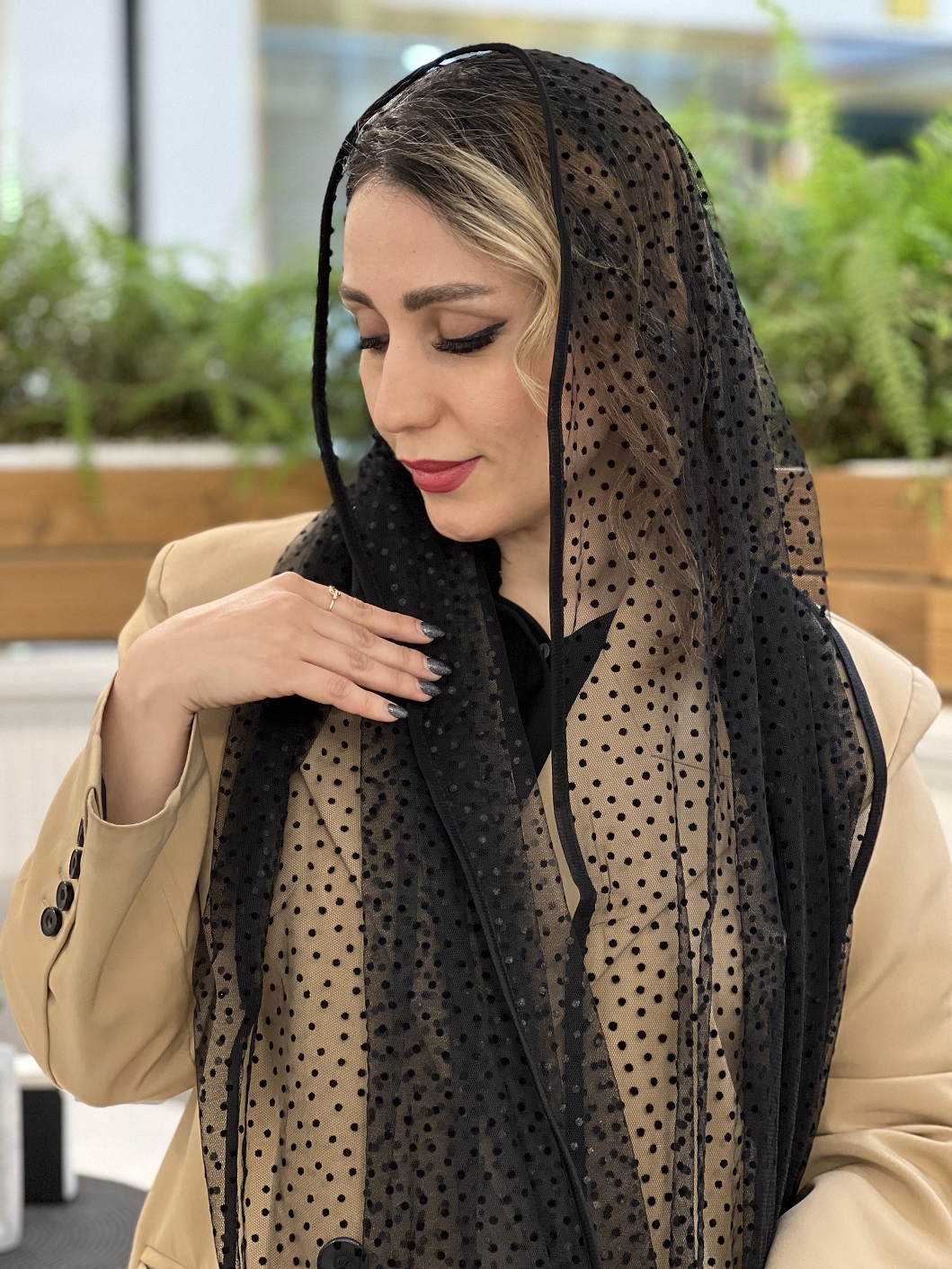 lace-shawl-شال توری picture
